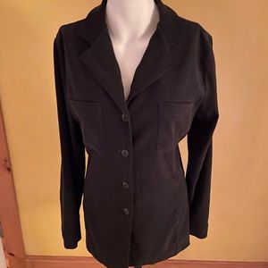 Express faux suede jacket/button up top